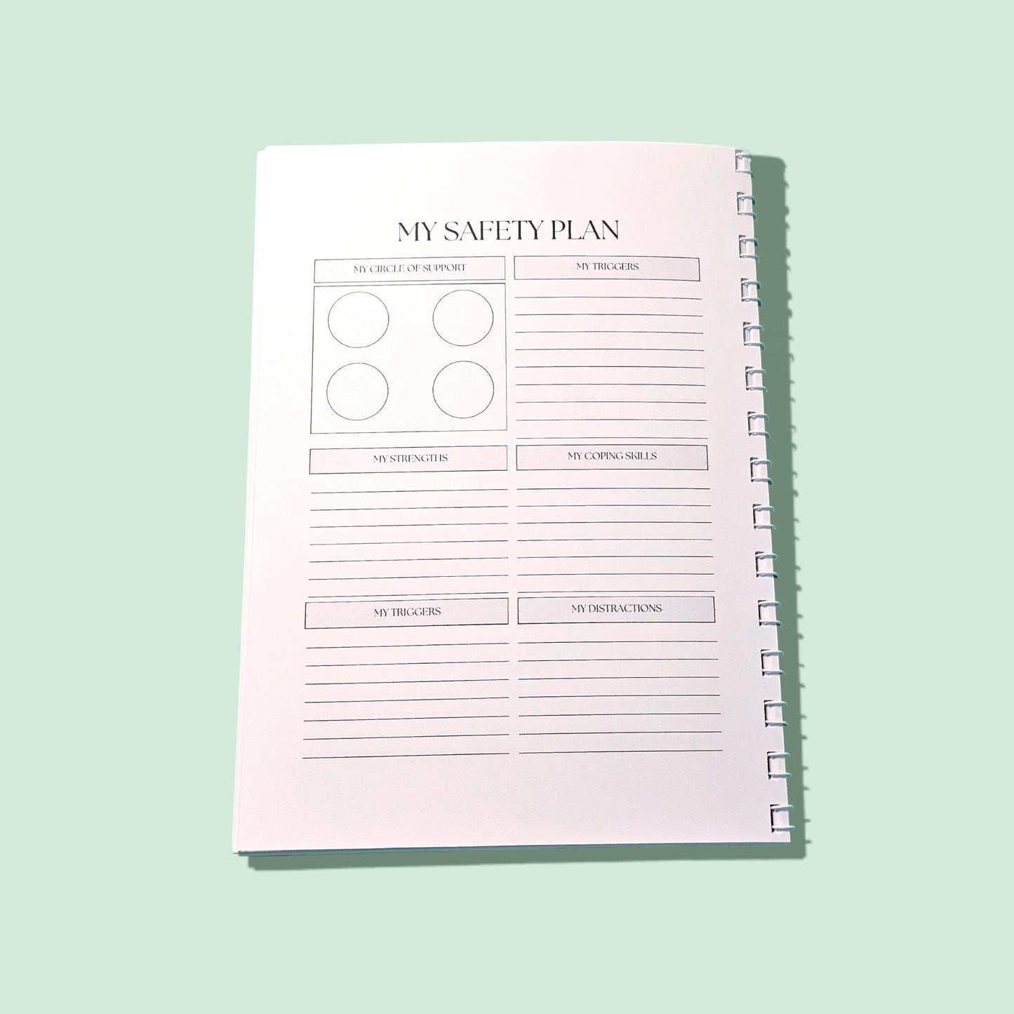 Safety Crisis Journal Planner