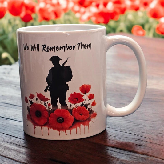 We Will Remember Them Poppy 11oz Mug