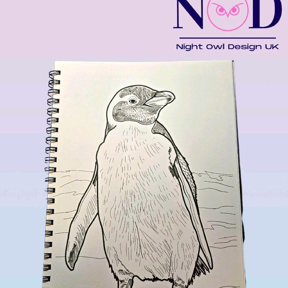 Penguin Colouring Book
