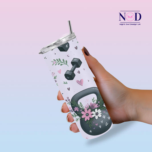 Floral Gym 20oz Tumbler