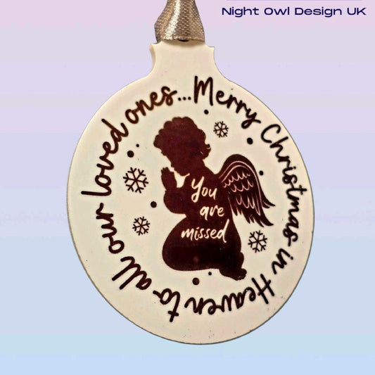 Merry Christmas in Heaven Bauble