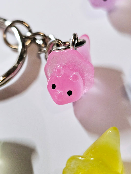 You are totally Rawr-some Dinosaur Triceratops keyring