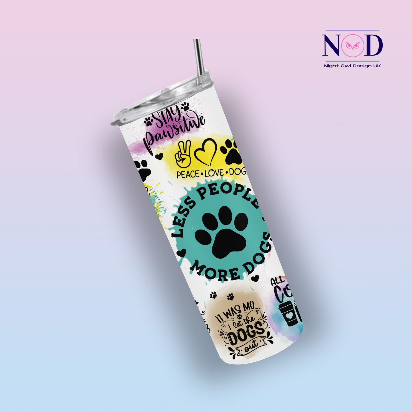 Less People More Dogs 20oz Tumbler