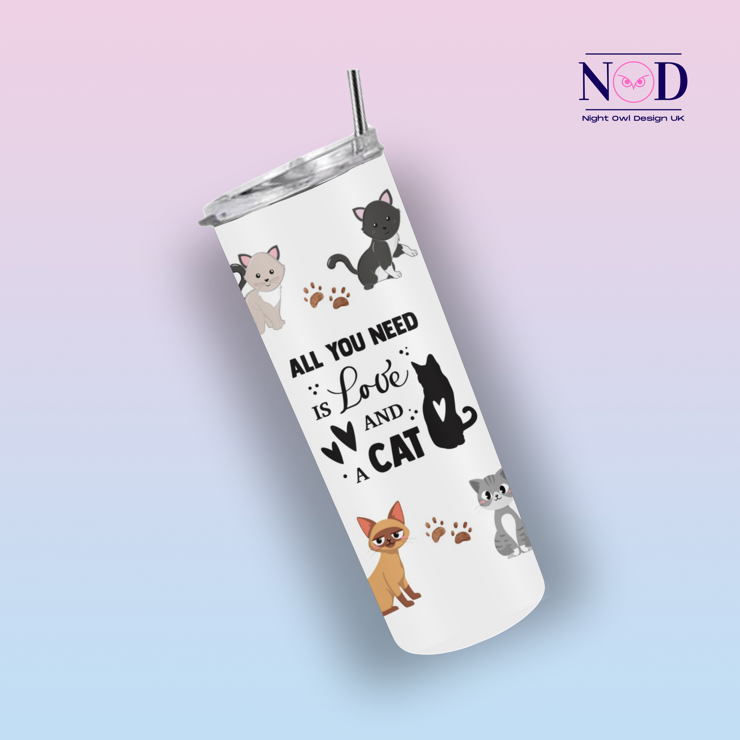 Cat Lovers 20oz Tumbler