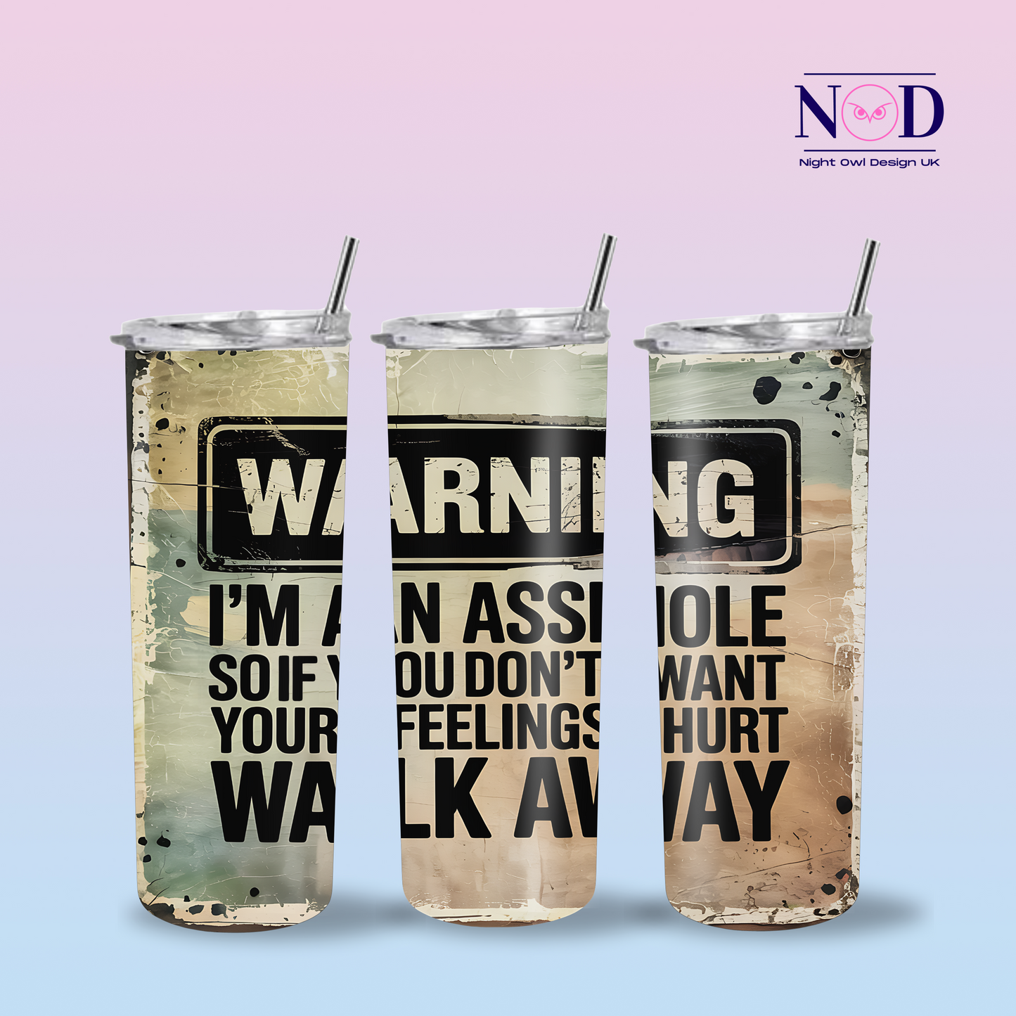 Warning Sweary 20oz Tumbler