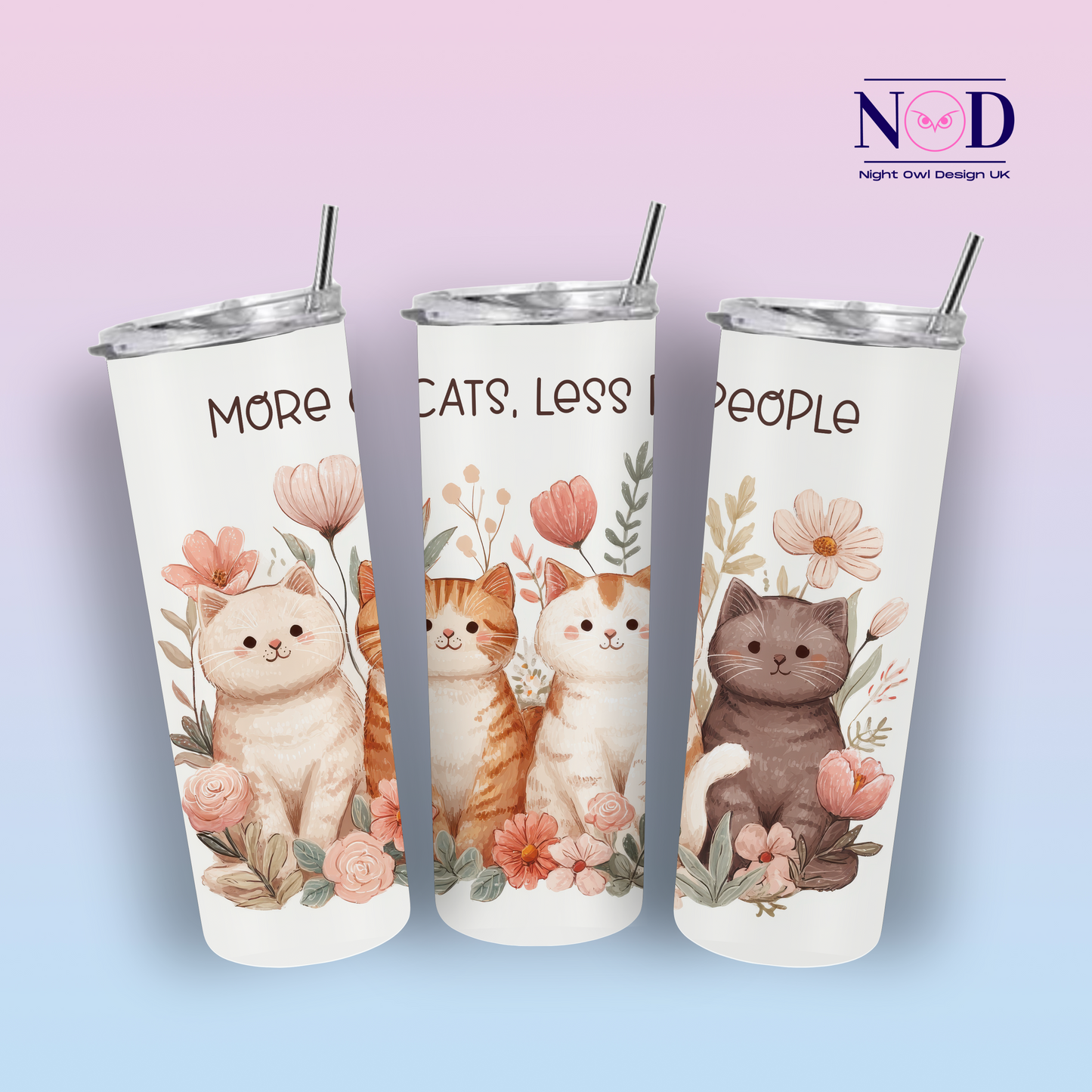 More Cats Less People 20oz Tumbler