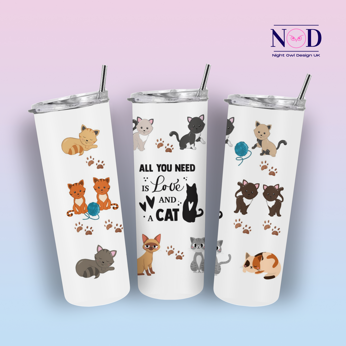 Cat Lovers 20oz Tumbler
