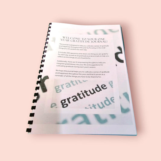 1 year Gratitude Journal