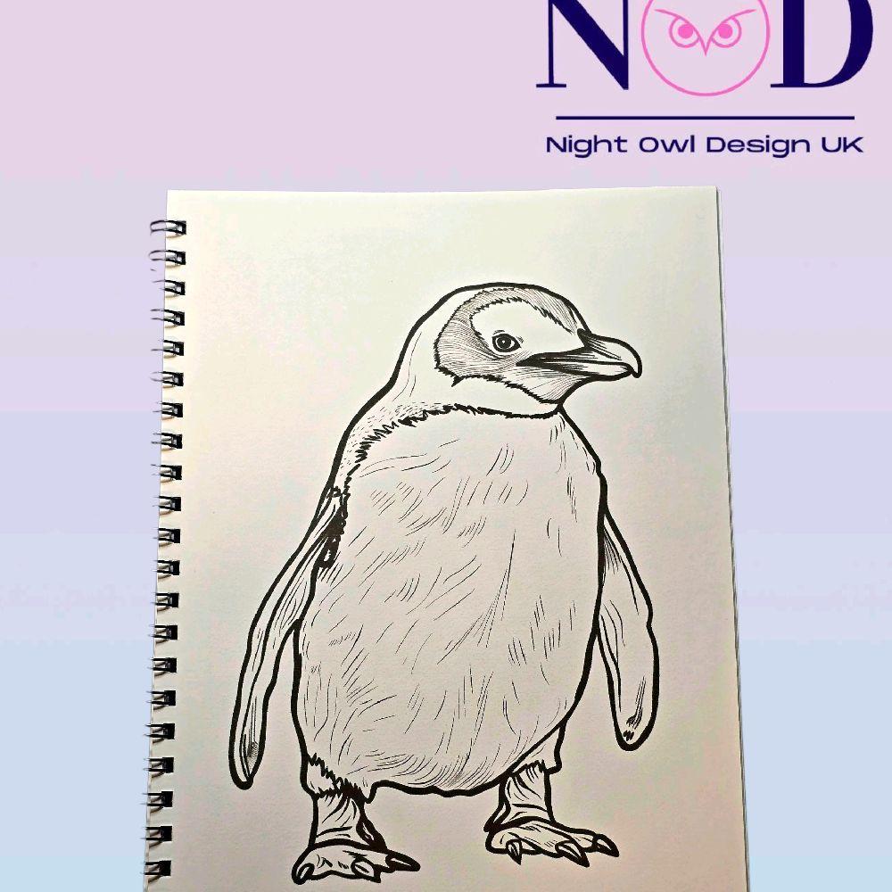 Penguin Colouring Book