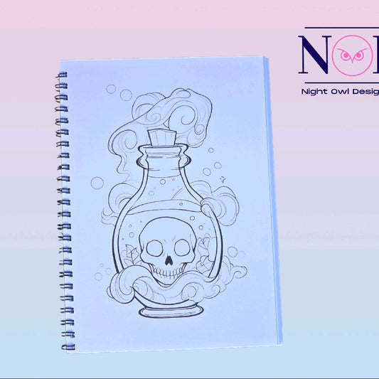 Spooky Themed Colouring Book