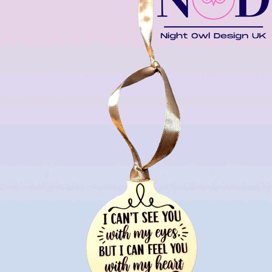 Feel You with My Heart Christmas Bauble