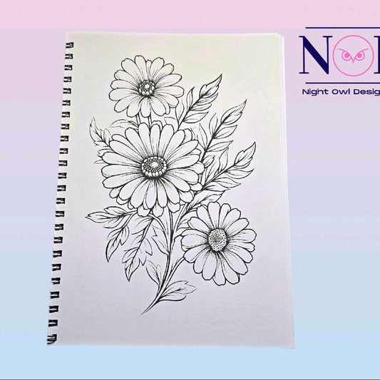 Groovy Flower Colouring Book