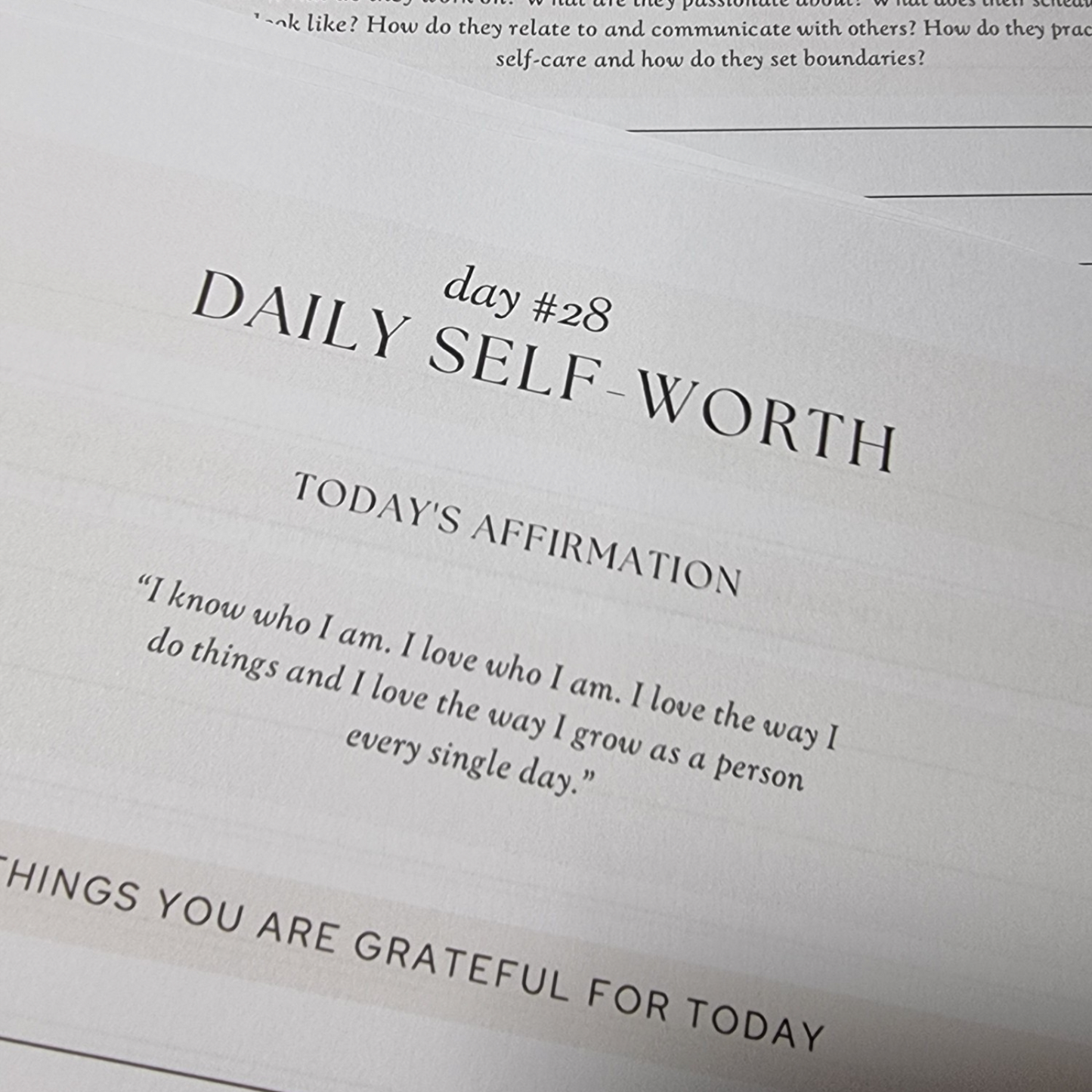 30 Day Self Worth Journal
