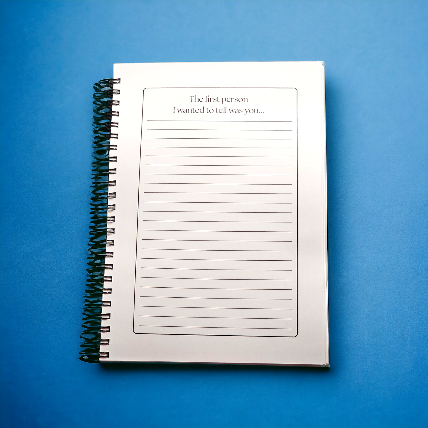 Letter to Heaven, Prompted notebook
