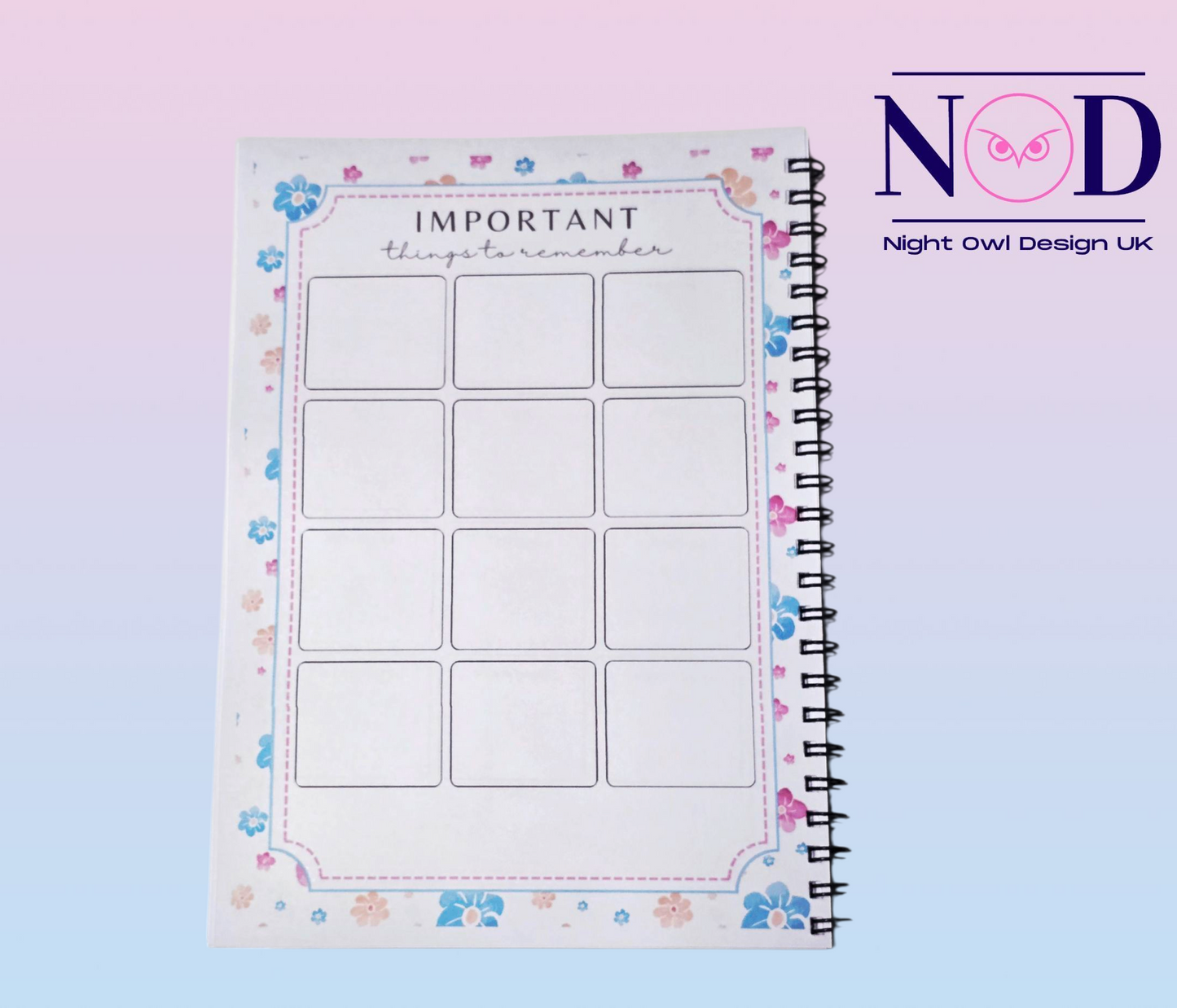 The Ultimate Planner Floral Design