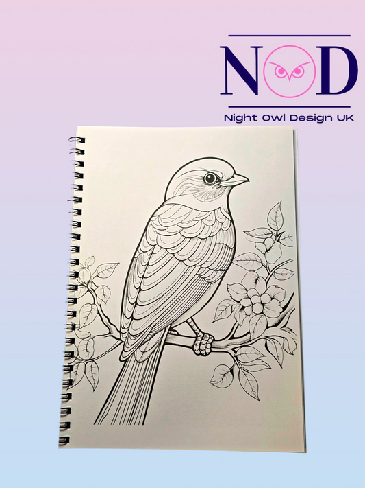 Mindfulness Birds Colouring Book