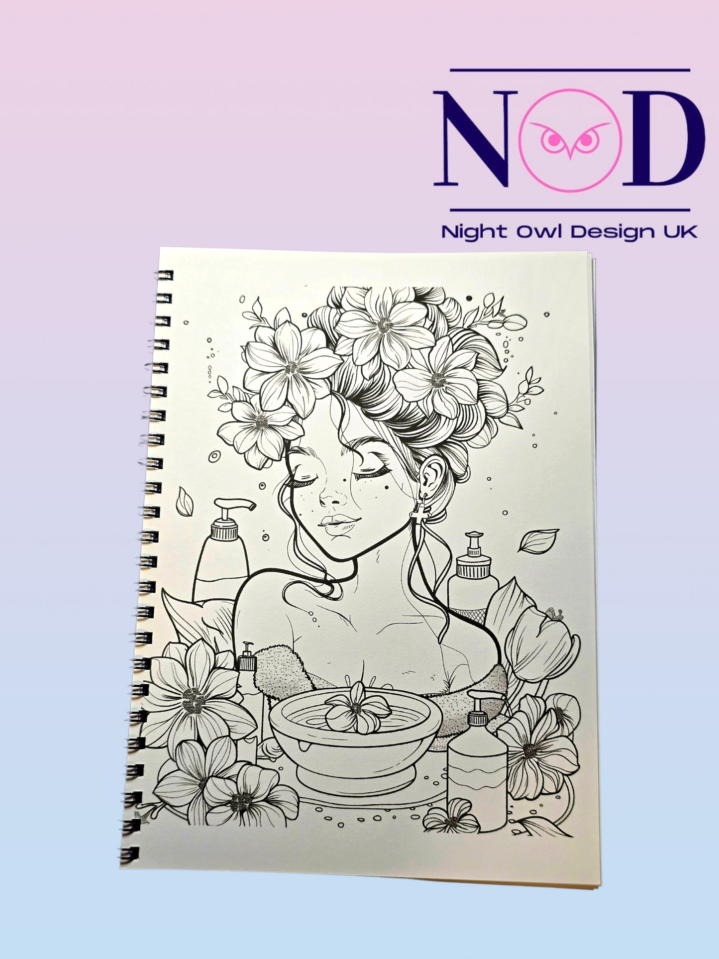 Spa Day Colouring Book