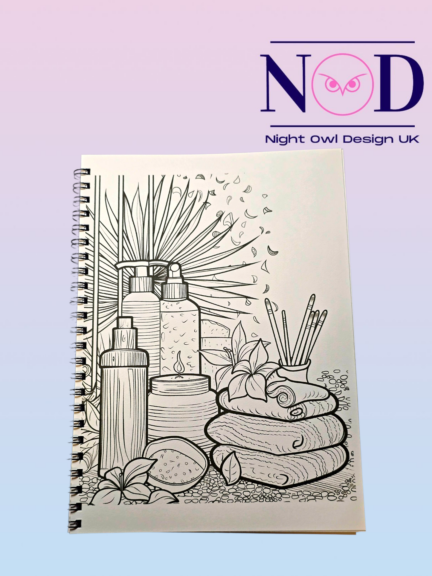 Spa Day Colouring Book