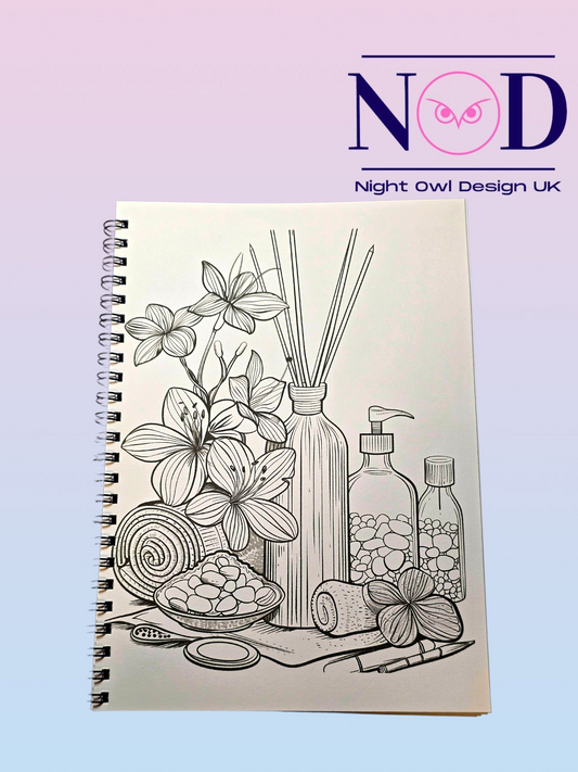 Spa Day Colouring Book