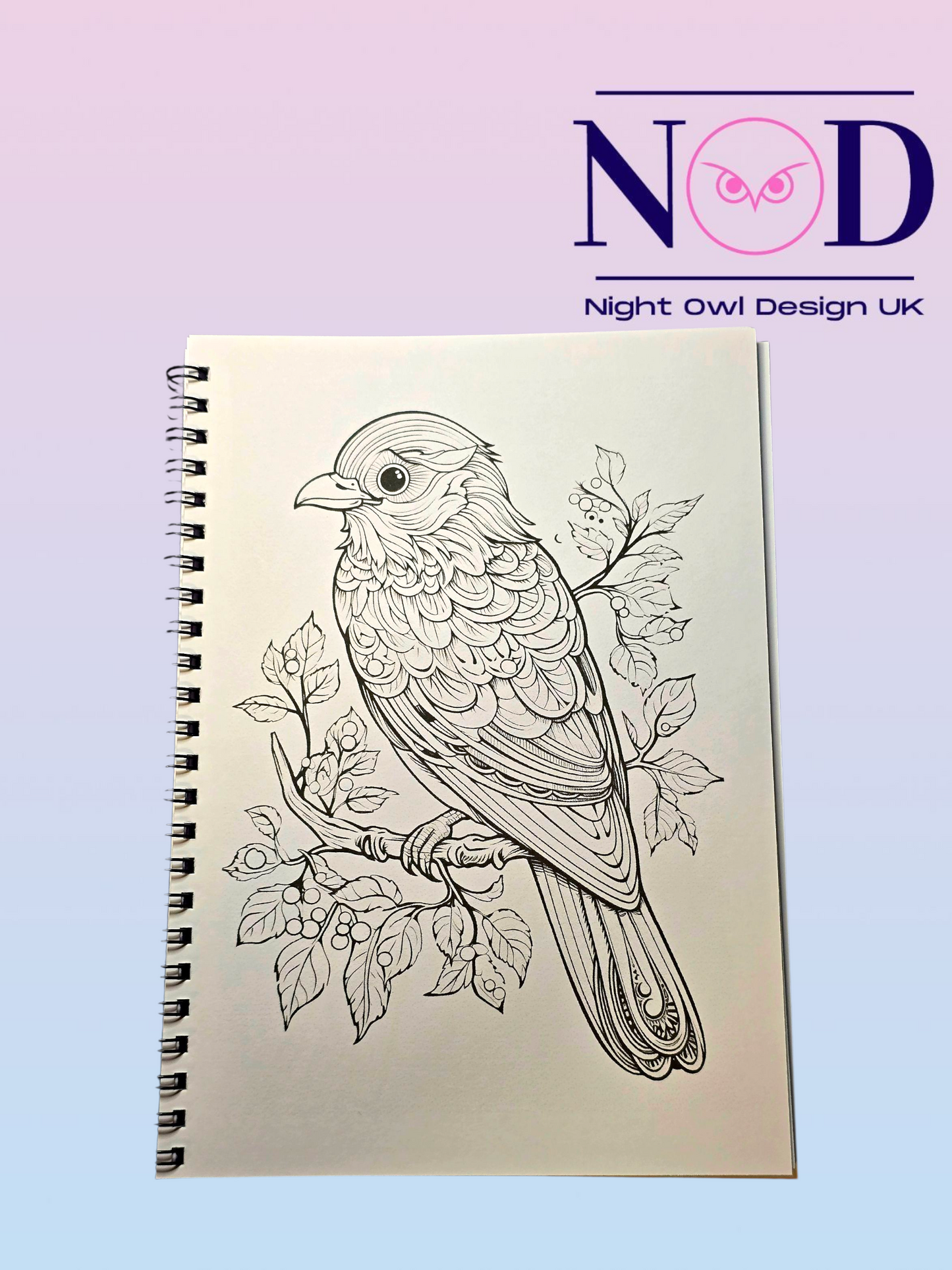 Mindfulness Birds Colouring Book
