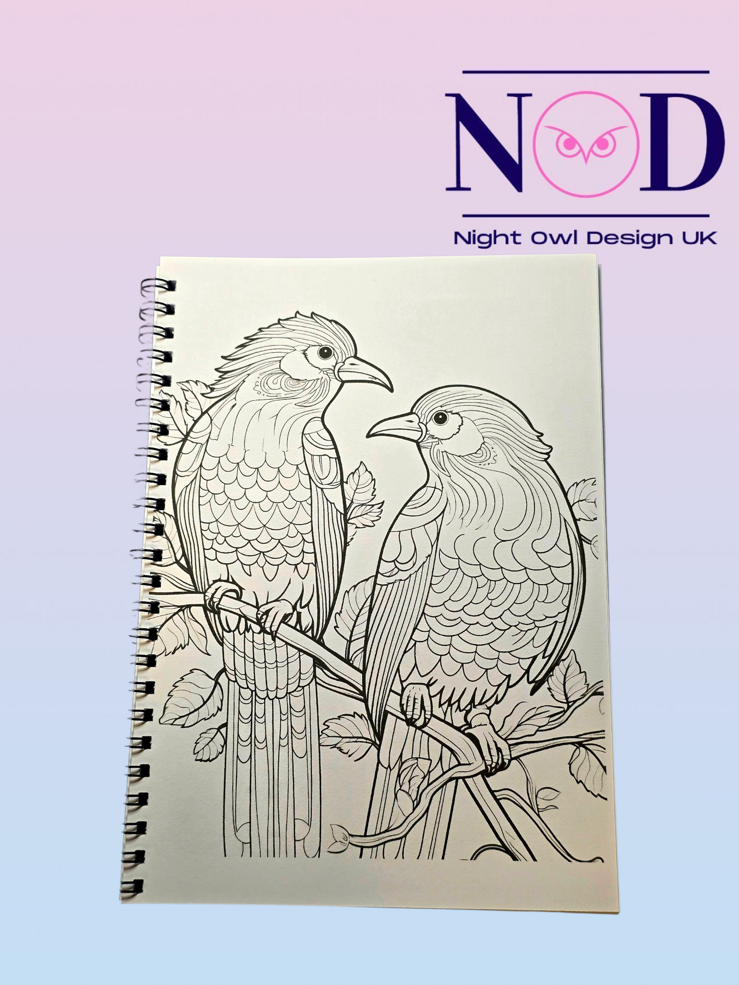Mindfulness Birds Colouring Book