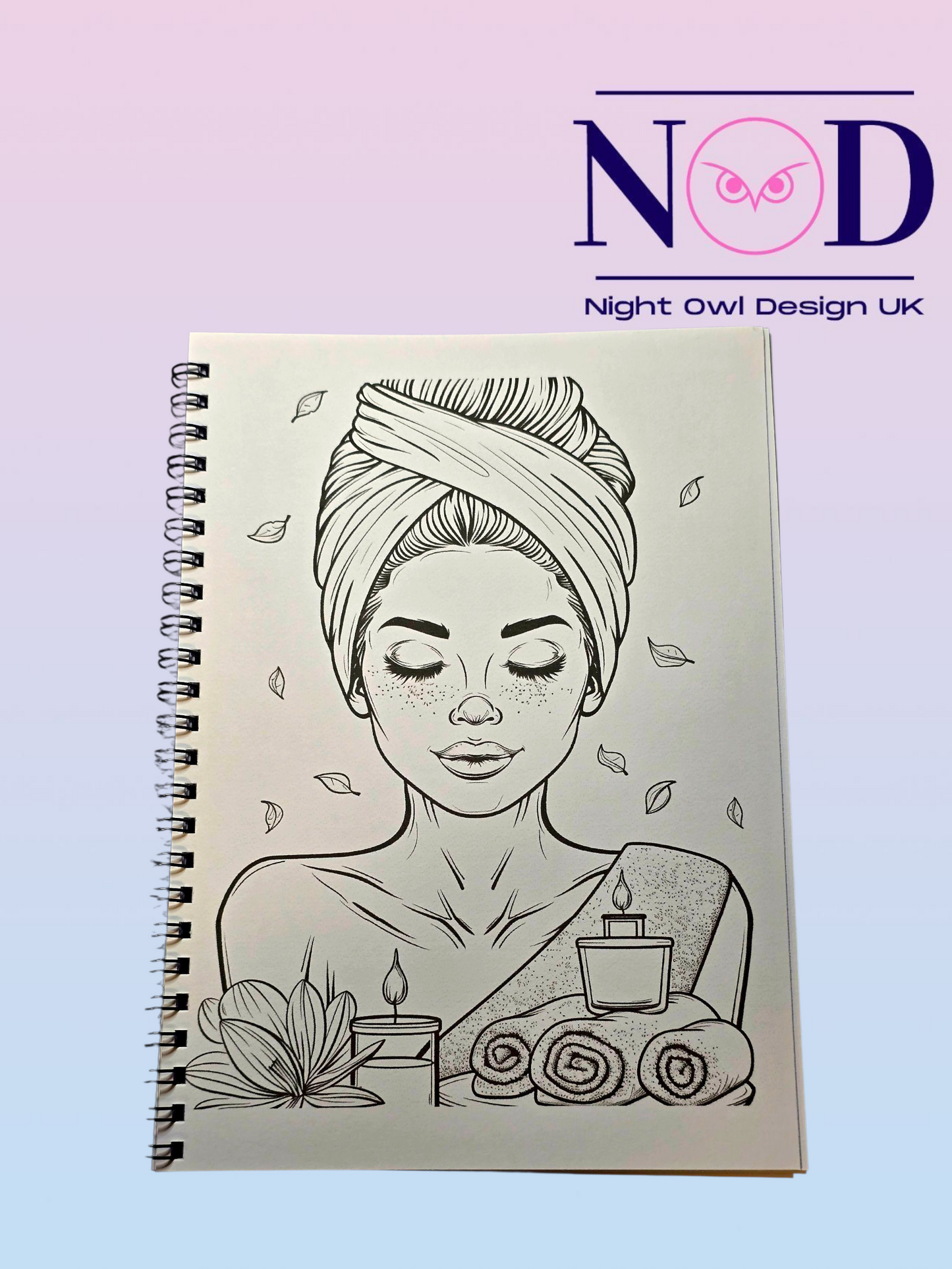 Spa Day Colouring Book