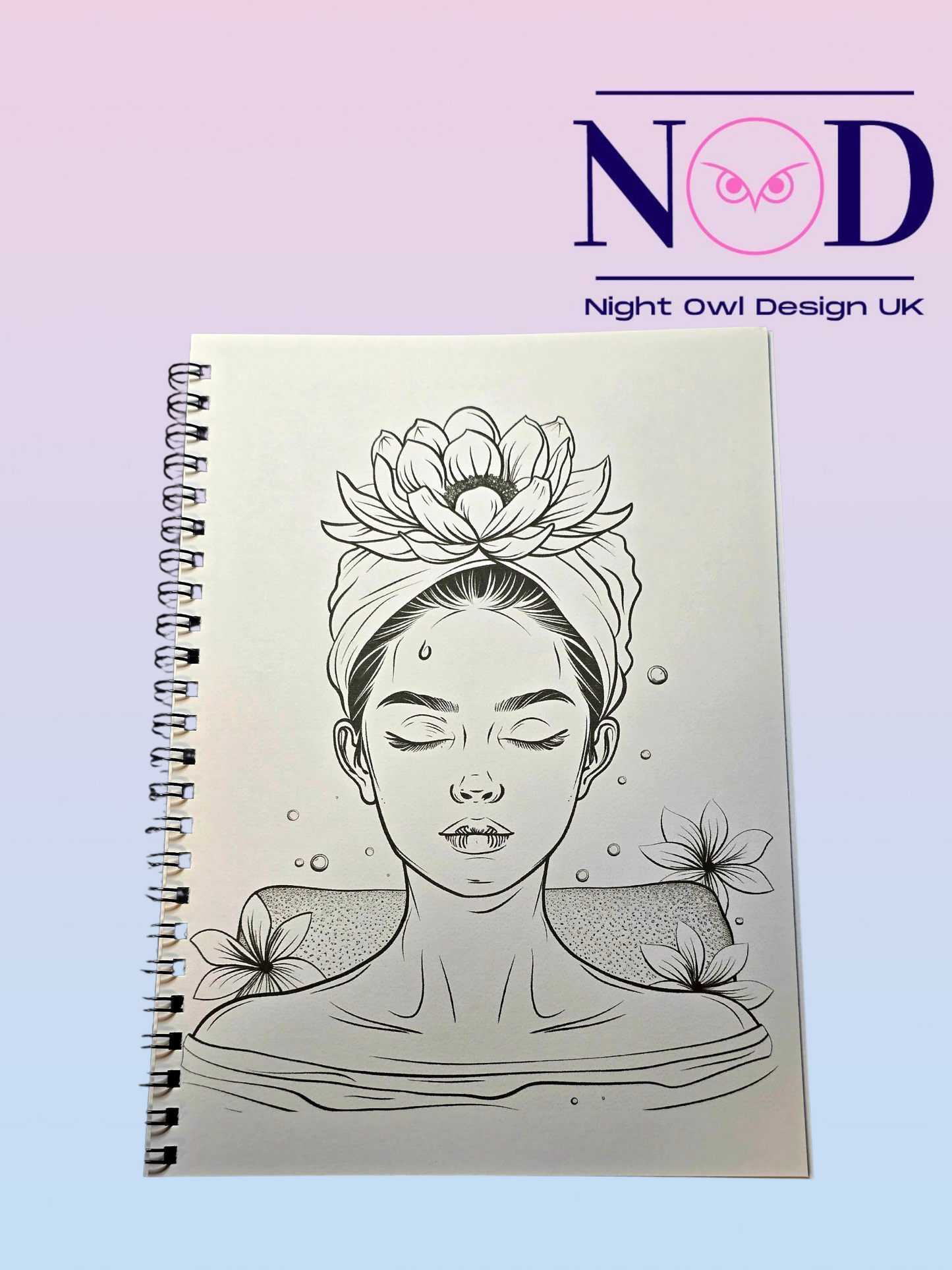 Spa Day Colouring Book