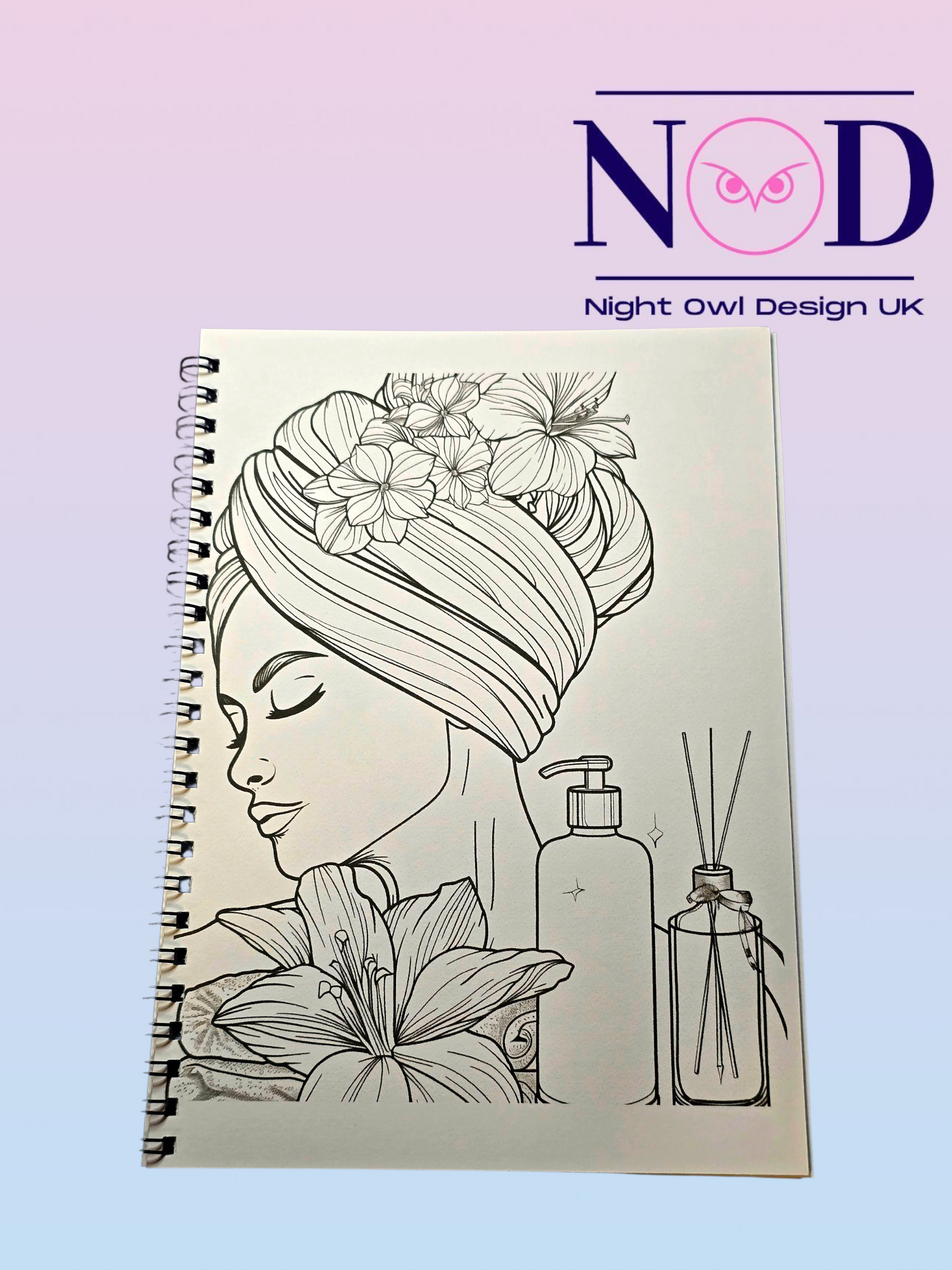 Spa Day Colouring Book