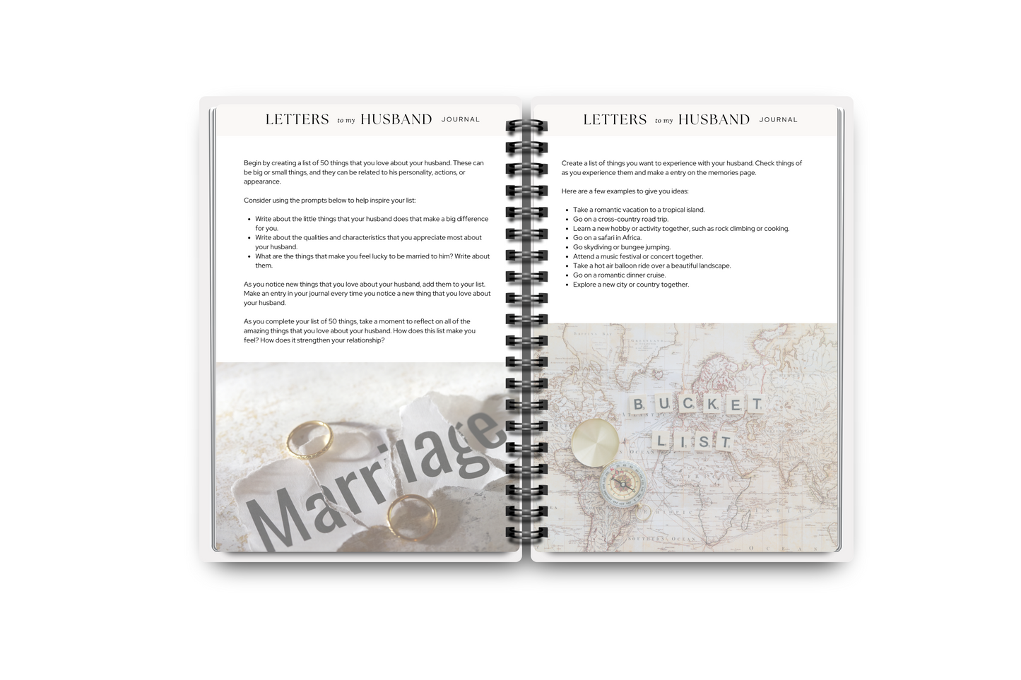 Letters to my husband journal