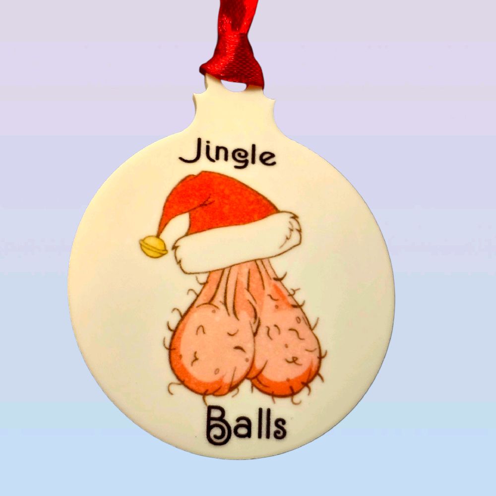 Jingle Bells Funny Christmas Bauble