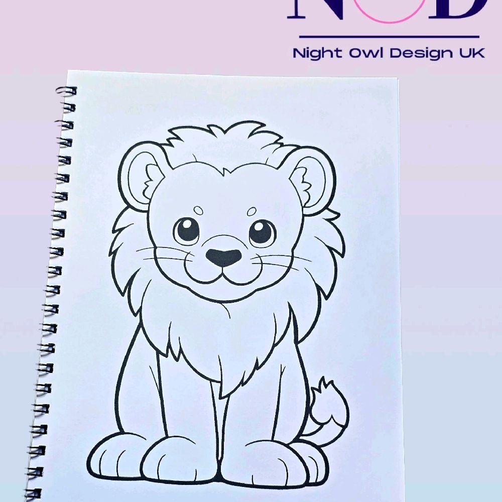 Safari Animals Colouring Book
