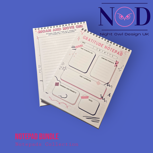 Moan and Move on, Gratitude notepads, Mental Health