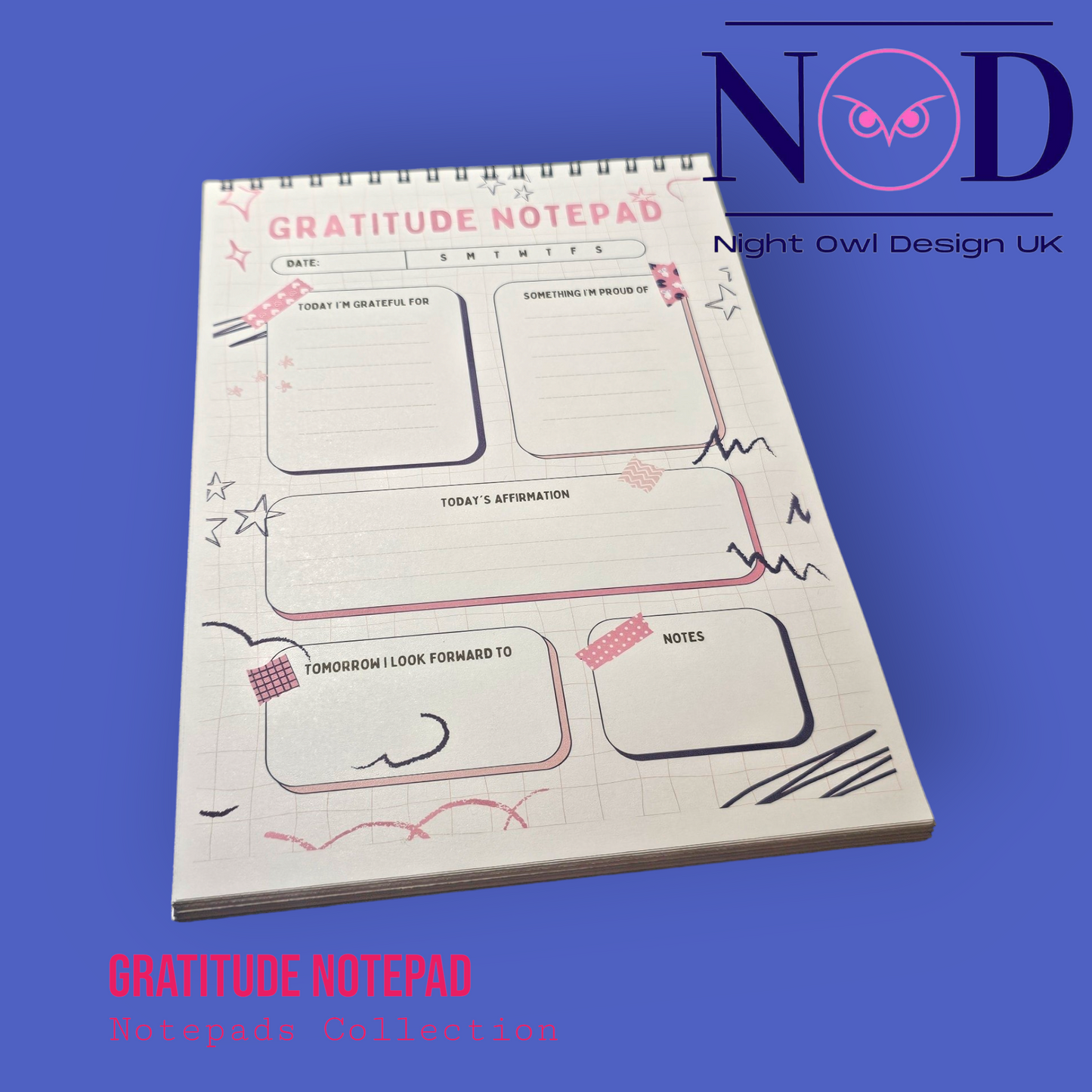 Moan and Move on, Gratitude notepads, Mental Health
