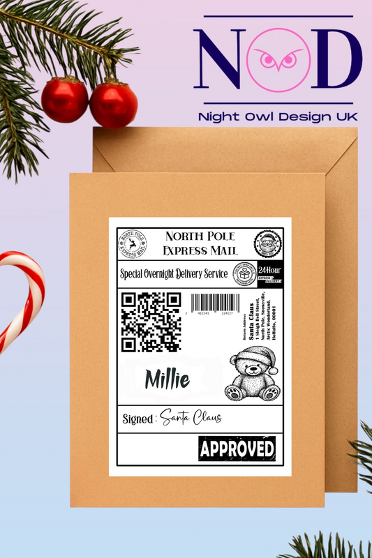 Pack of 10 Christmas labels