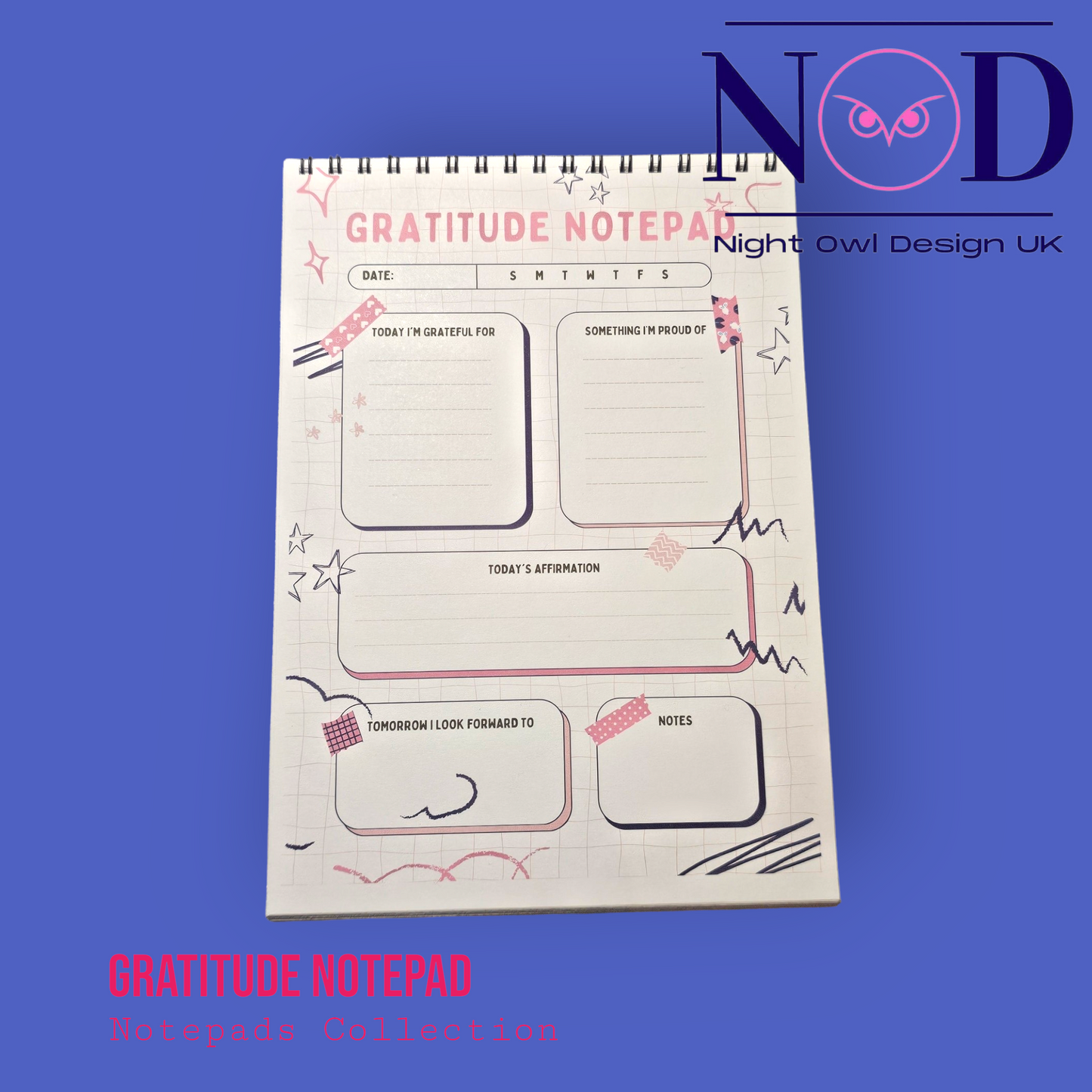Moan and Move on, Gratitude notepads, Mental Health