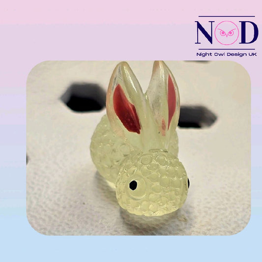 Rabbit Glow in the dark Shoe Charm