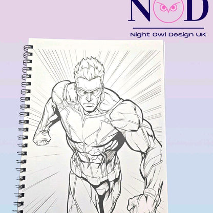 Volume 1 Super Heroes Colouring Book
