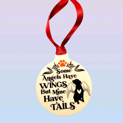 Some Angels Have Tails Christmas Bauble