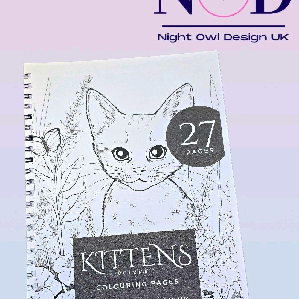 Volume 1 Kittens Colouring Book