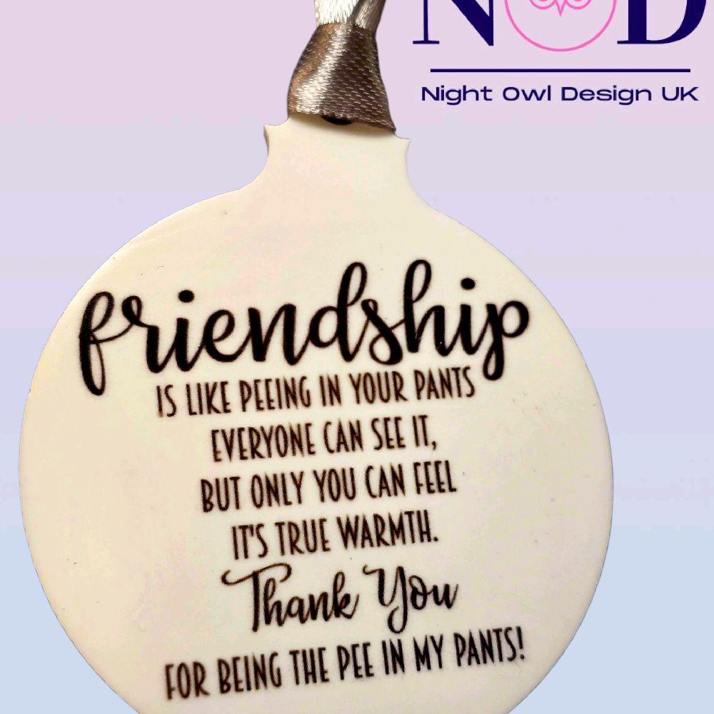 Friendship Funny Christmas Bauble