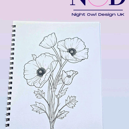 Garden Flowers Colouring Book
