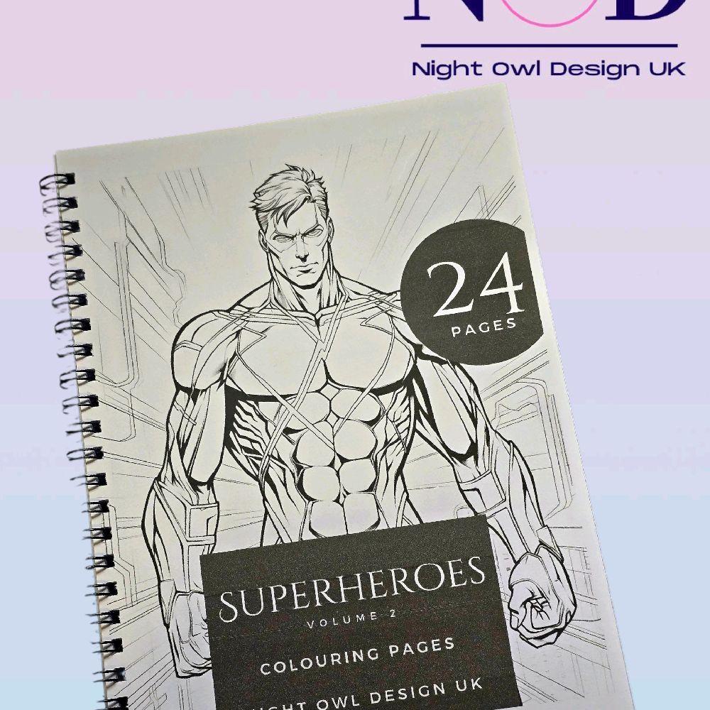 Super Heroes Volume 2 Colouring Book