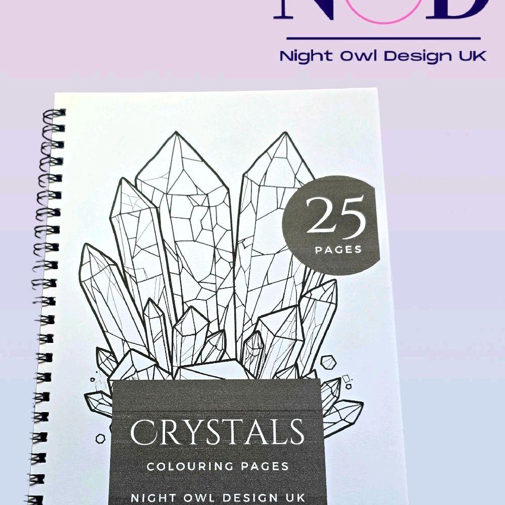 Crystals Colouring Book