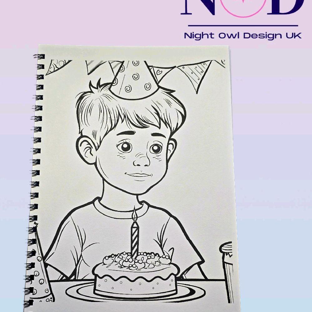 Birthday Party Colouring Book