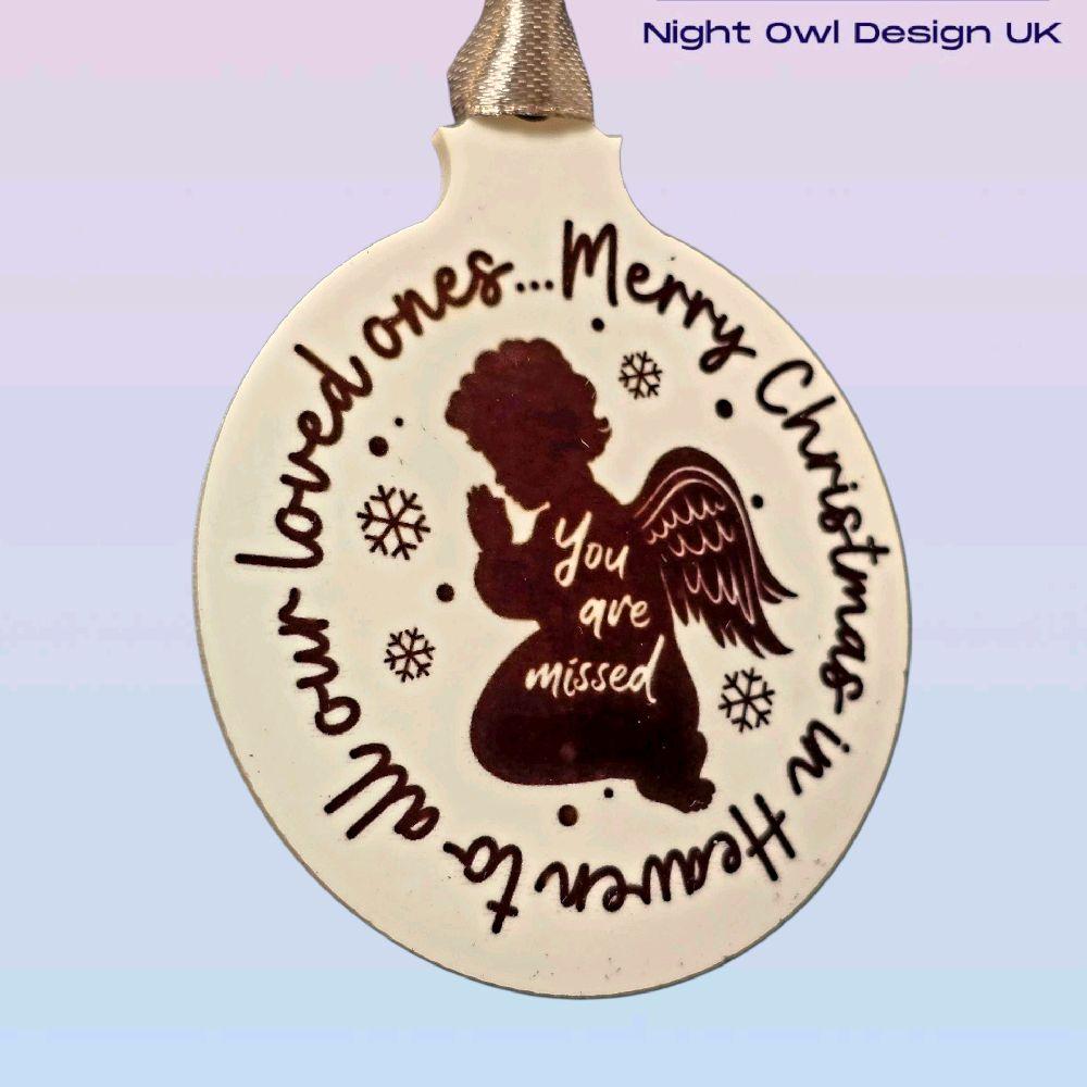 Merry Christmas in Heaven Bauble