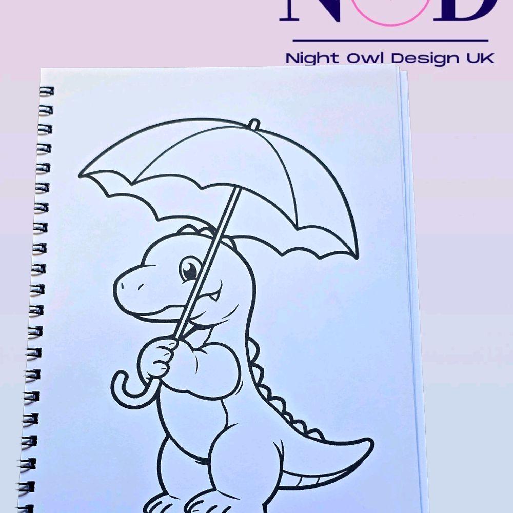 Cute Dinosaur Colouring Book