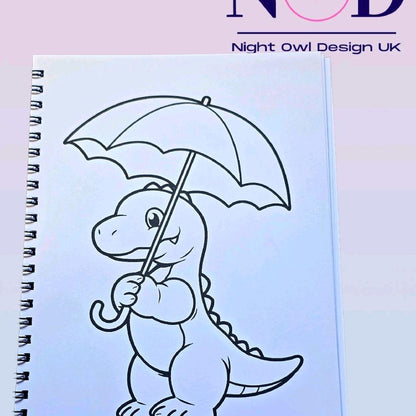 Cute Dinosaur Colouring Book