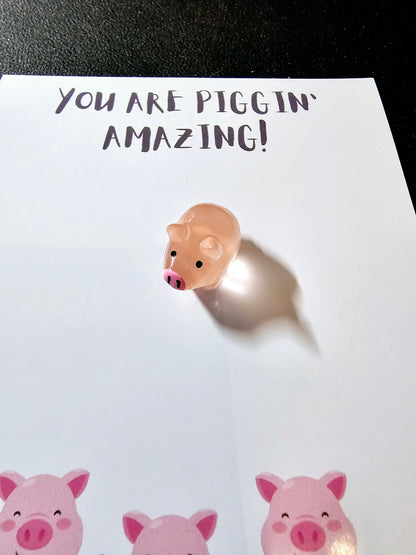 You are Piggin' Amazing Pig Keyring