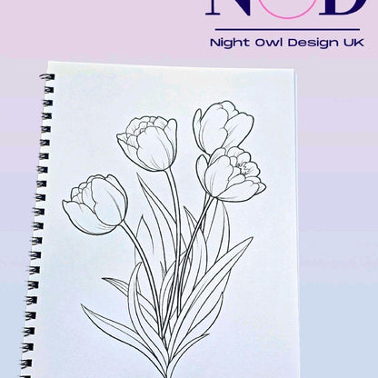 Garden Flowers Colouring Book