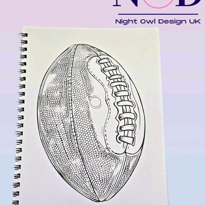 American Football Colouring Book